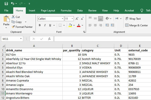 CSV Example